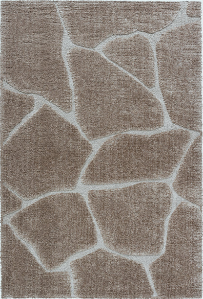 Nina Animal Recycled Polyester Area Rug - Soft Durable Floor Accent for Living Room