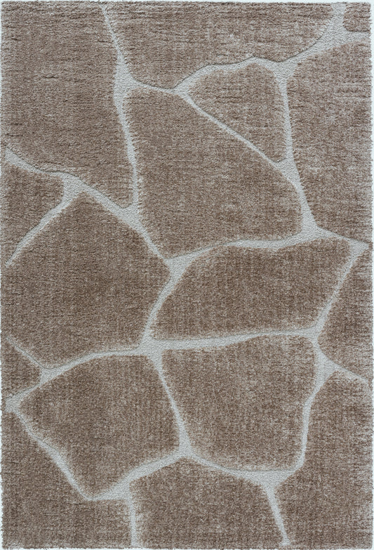 Nina Animal Recycled Polyester Area Rug - Soft Durable Floor Accent for Living Room