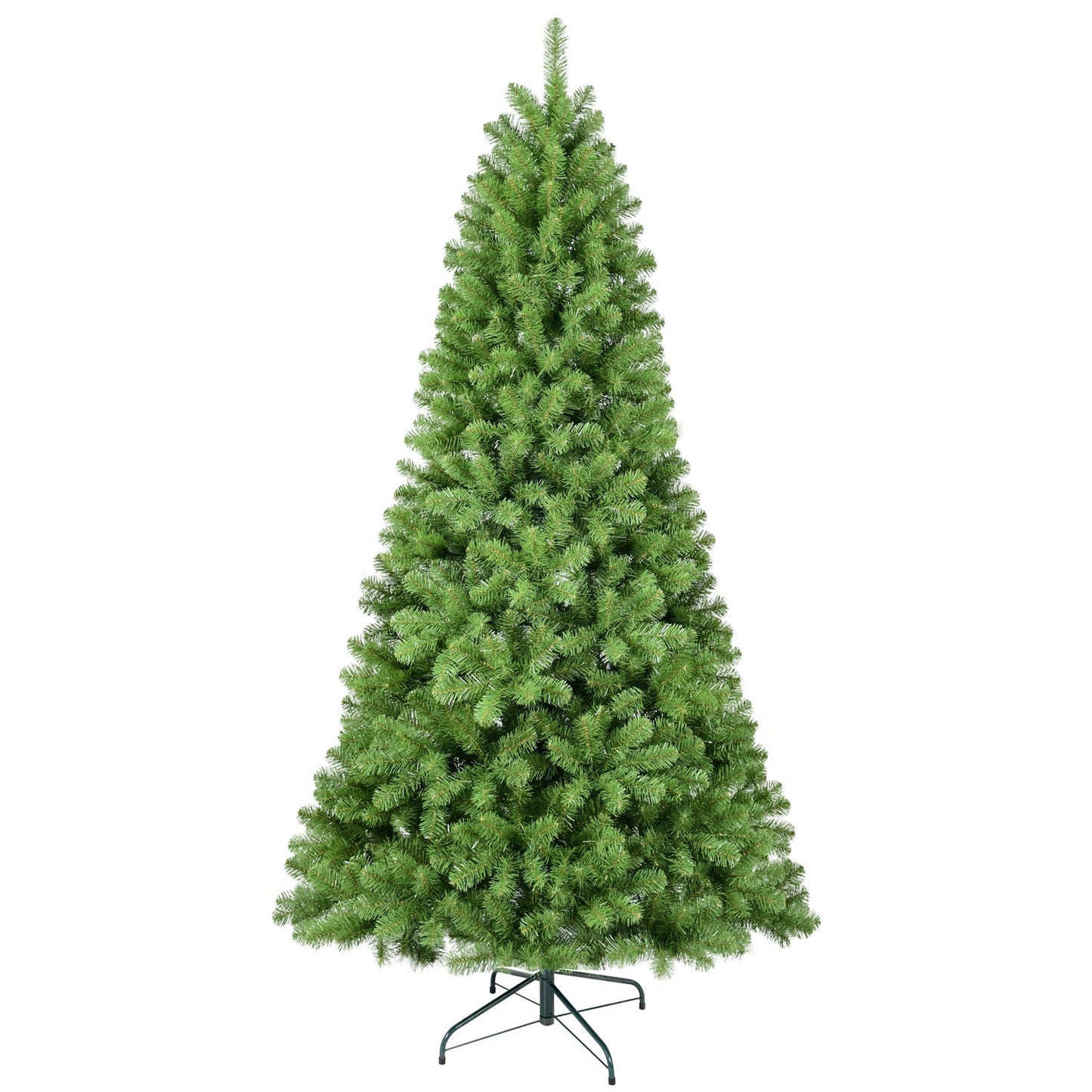 7.5ft Christmas Tree with Memory Wire, 1200 Tips Hinged Artificial PVC