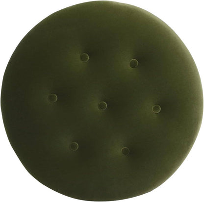 Yolanda 24" Round Upholstered Accent Ottoman