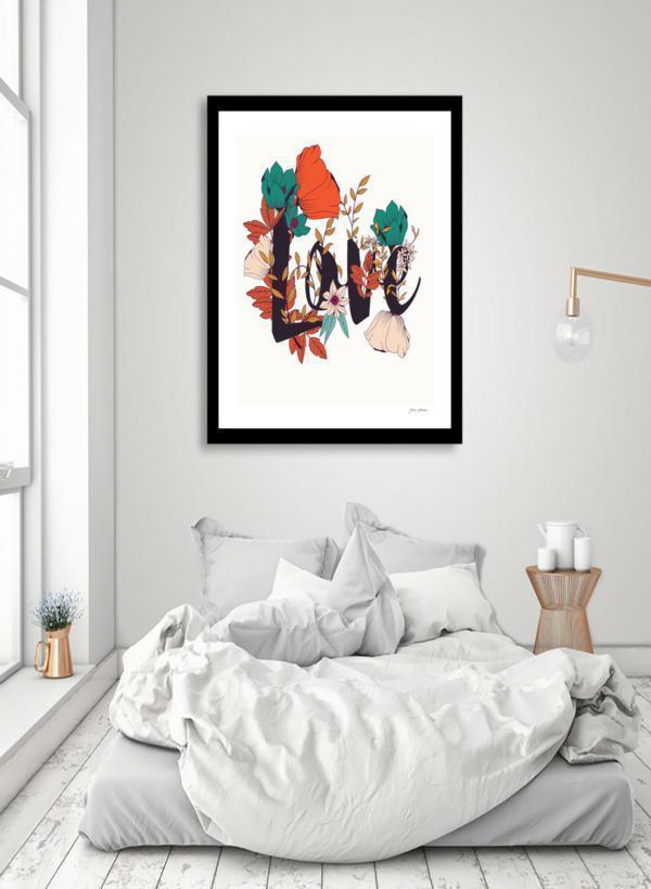 Framed Wall Art Collection: Floral, Geometric, Typographic & Minimalist Prints
