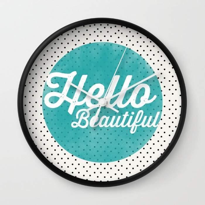 Decorative Wall Clocks Collection – Typography, Floral, Map, Camera & Abstract