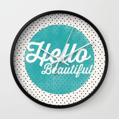 Decorative Wall Clocks Collection – Typography, Floral, Map, Camera & Abstract