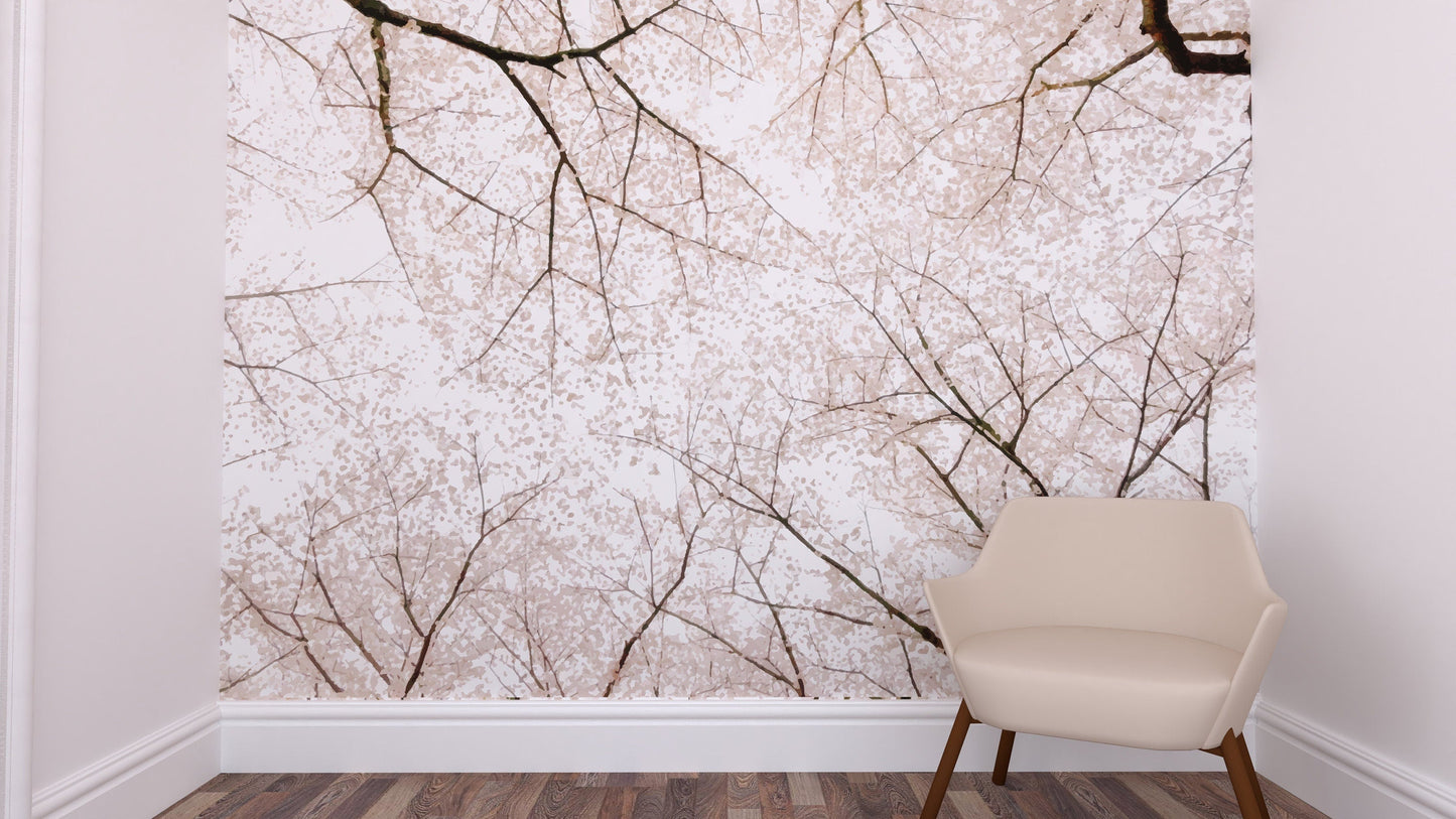 Cherry blossom mural