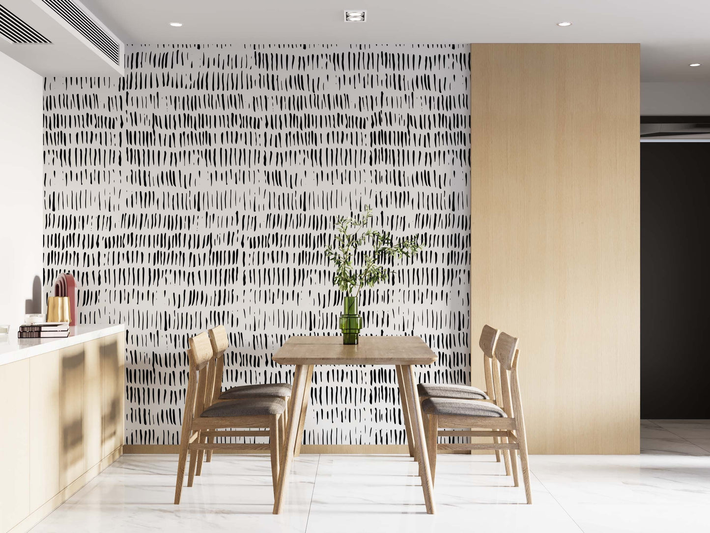 Black and white strokes