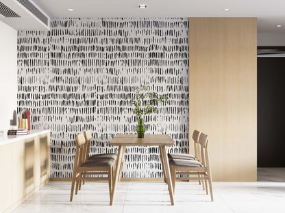 Black and white strokes