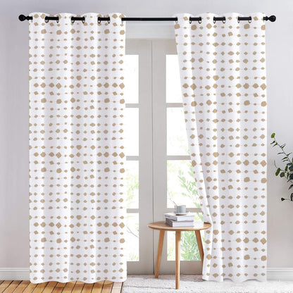 Aveline - Set of 2 Panels Crewel Embroidered Curtains | Linen Cotton