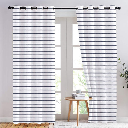 Daphne - Set of 2 Panels Crewel Embroidered Curtains | Linen Cotton