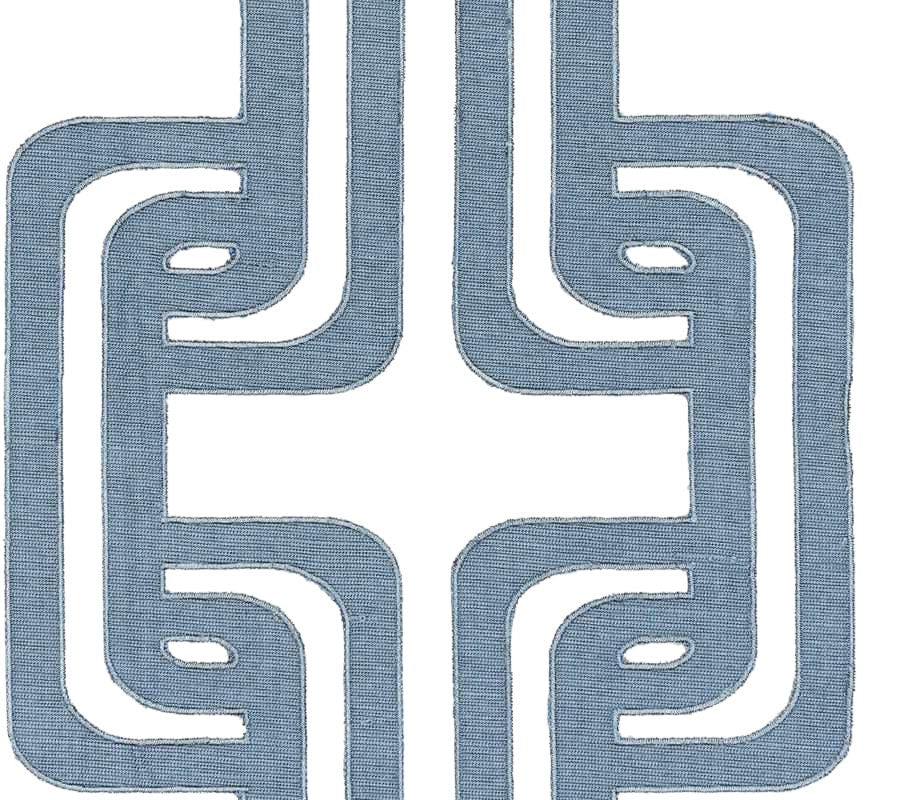 Olga  - Set of 2 Panels Crewel Embroidered Curtains | Linen Cotton Mix