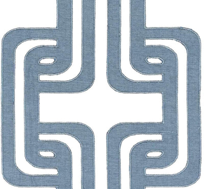 Olga  - Set of 2 Panels Crewel Embroidered Curtains | Linen Cotton Mix