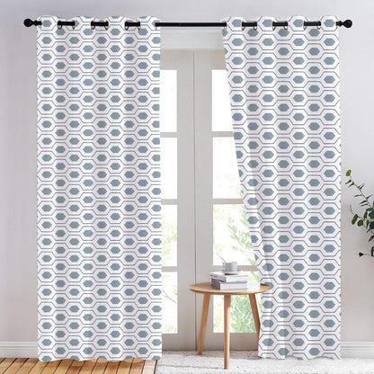 Penelope - Set of 2 Panels Crewel Embroidered Curtains | Linen Cotton