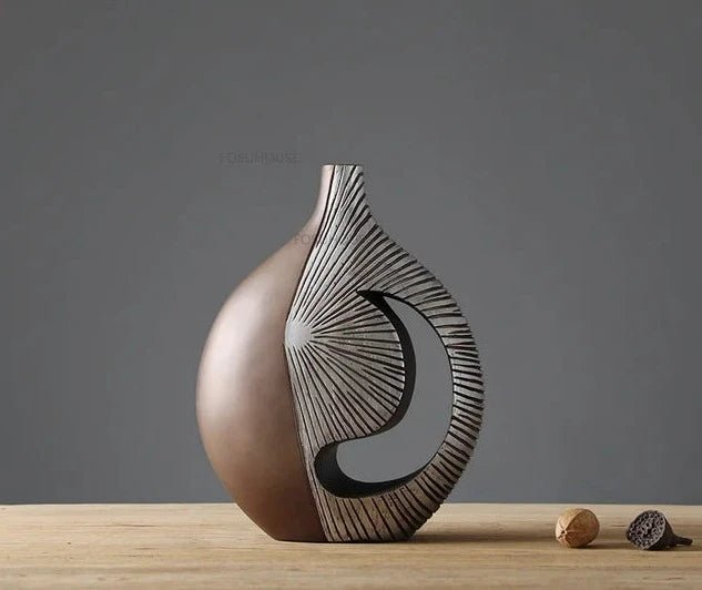 Lisa Vase Nordic Artistry Intricate Spherical Shapes