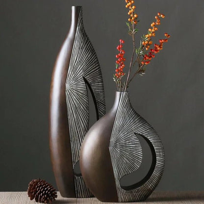 Lisa Vase Nordic Artistry Intricate Spherical Shapes