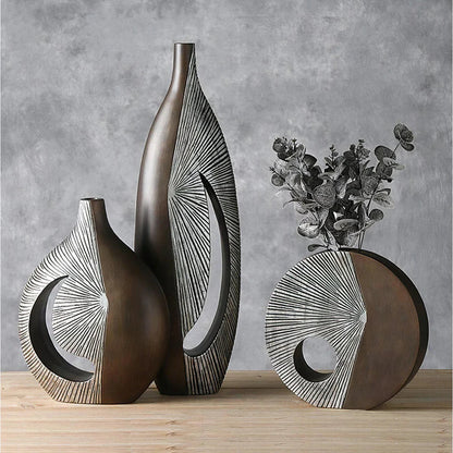 Lisa Vase Nordic Artistry Intricate Spherical Shapes