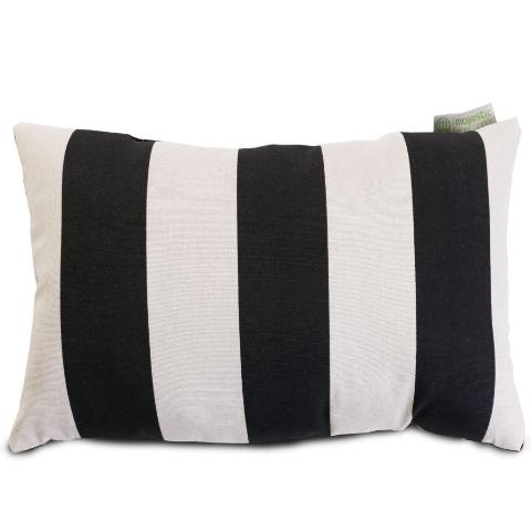 Majestic Home Black Vertical Stripe Small Pillow