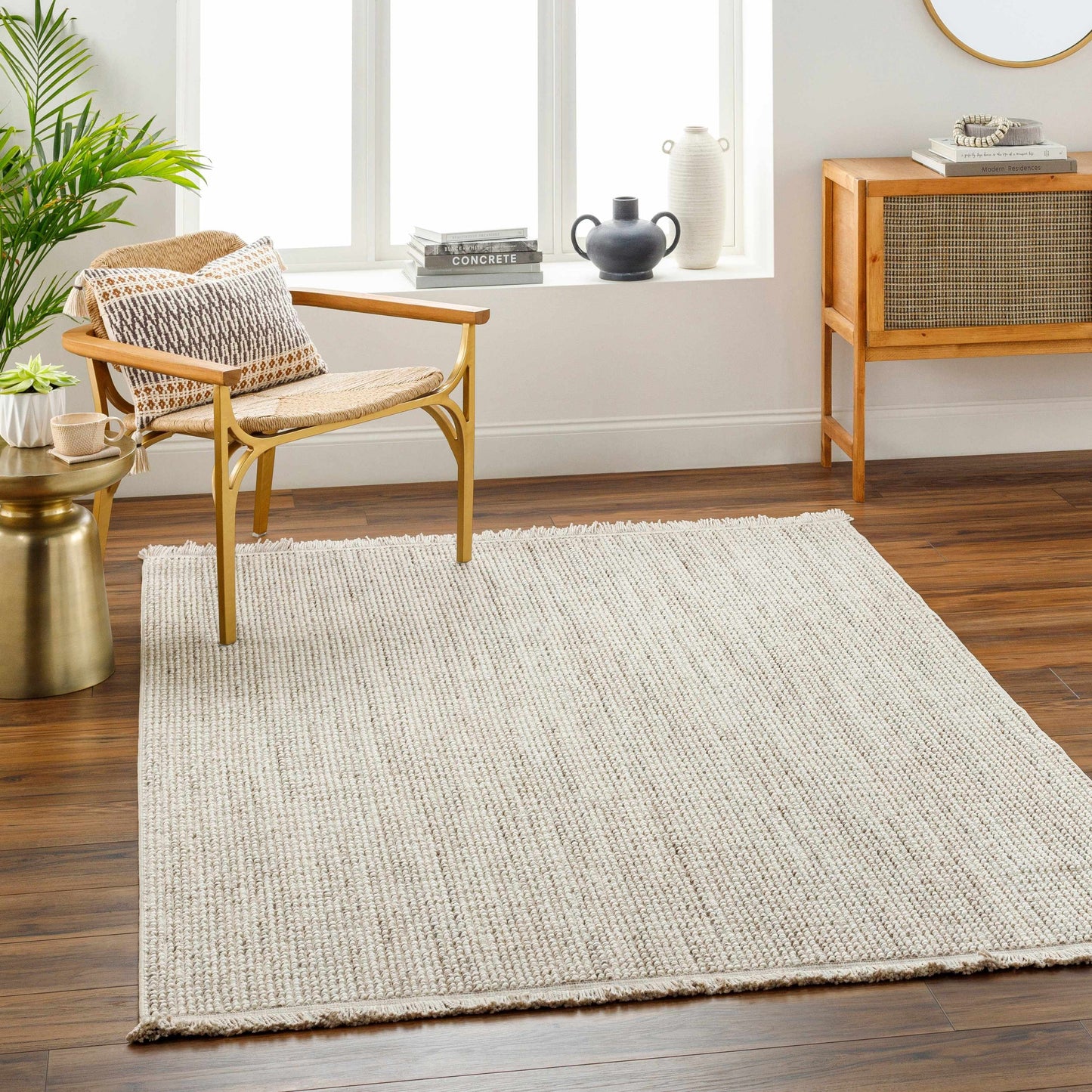 Gowan Cream Area Rug