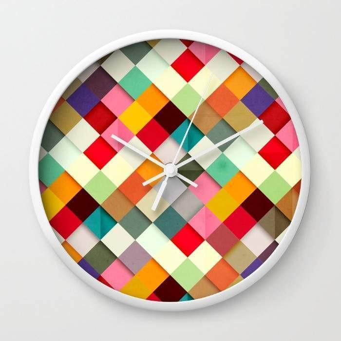 Decorative Wall Clocks Collection – Typography, Floral, Map, Camera & Abstract