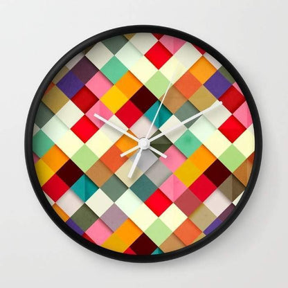 Decorative Wall Clocks Collection – Typography, Floral, Map, Camera & Abstract