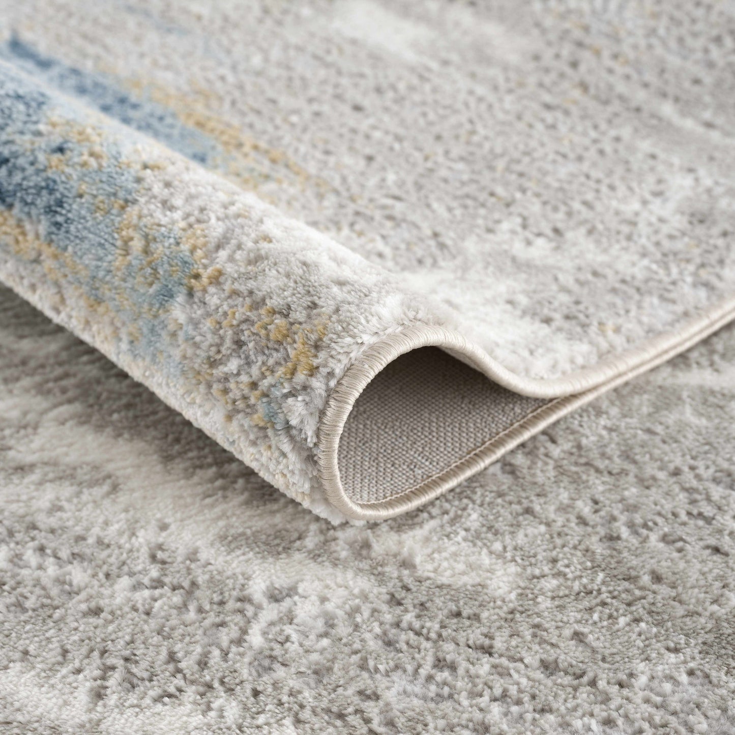 Live Marble Blue Area Rug