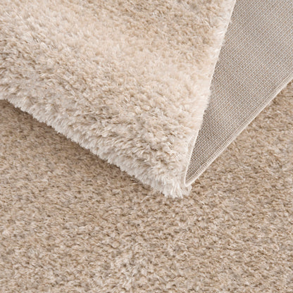 Heavenly Solid Dark Beige Plush Rug - Clearance