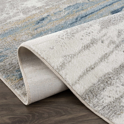 Live Marble Blue Area Rug