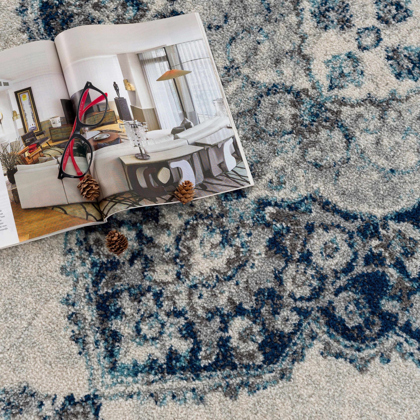 Istanbul Blue Area Carpet - Clearance