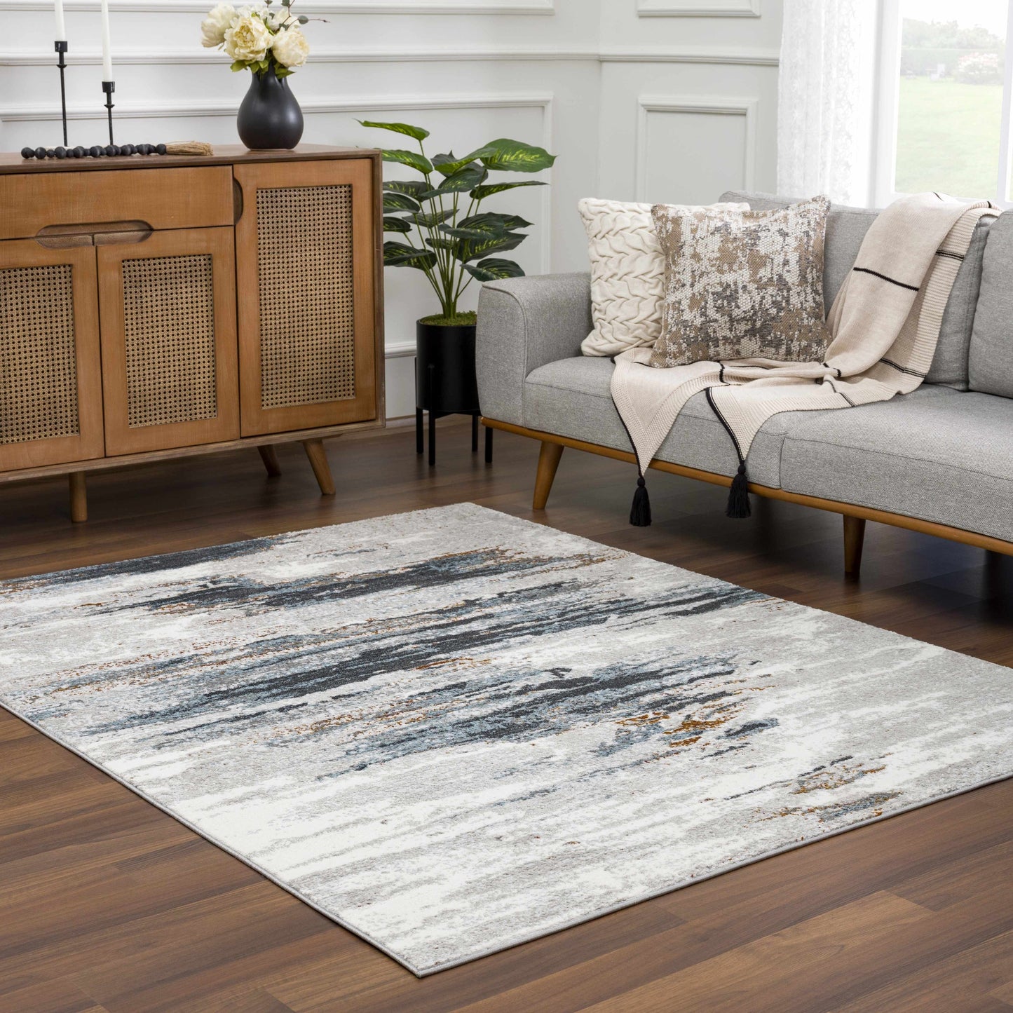 Live Marble Navy Area Rug