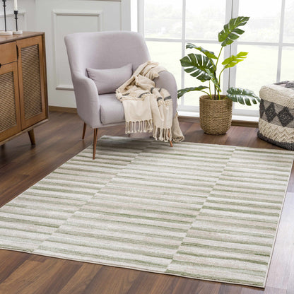 Liverpool Broken Striped Area Rug