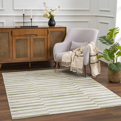 Liverpool Broken Striped Area Rug
