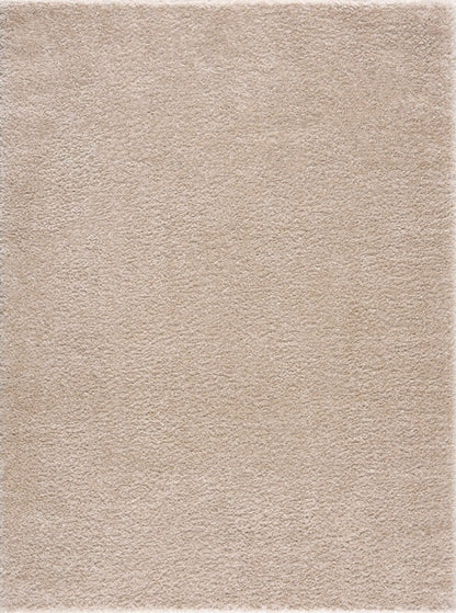 Heavenly Solid Dark Beige Plush Rug - Clearance