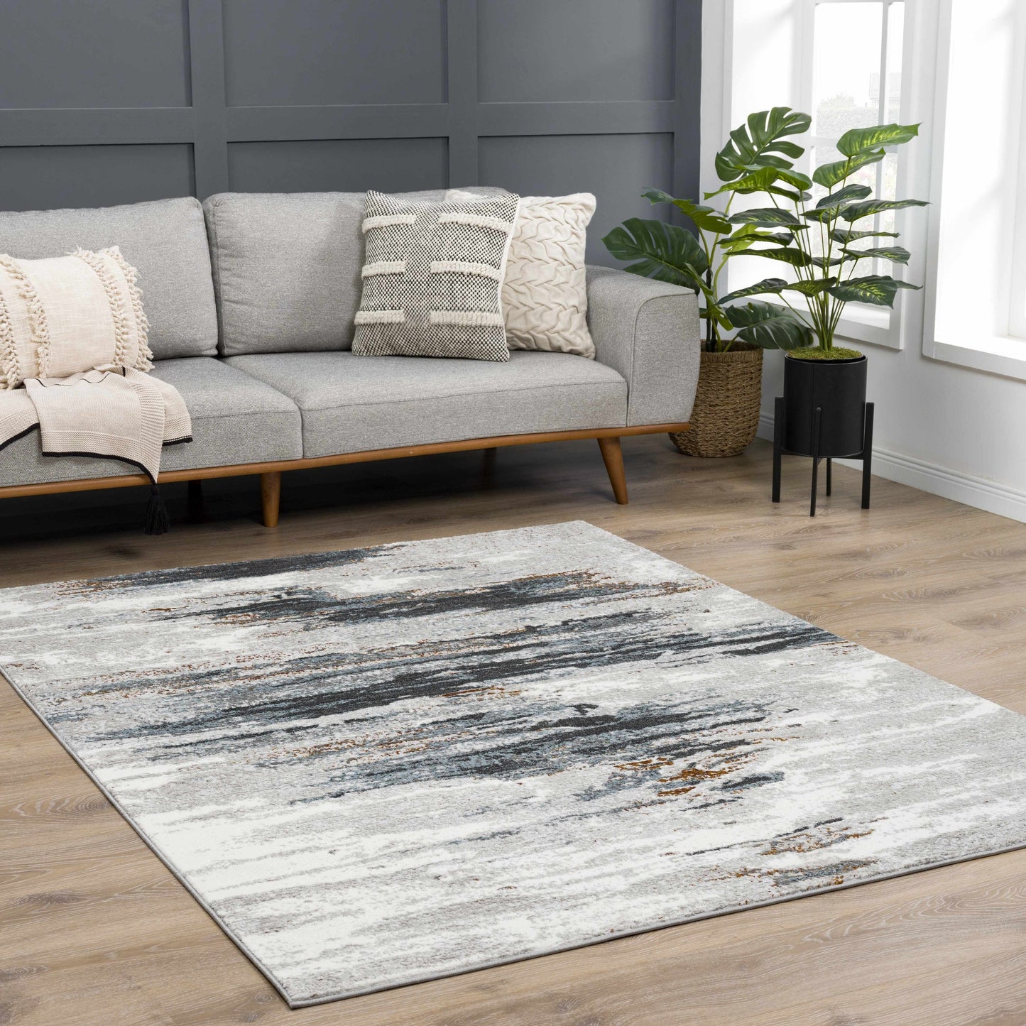 Live Marble Navy Area Rug