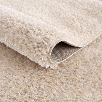 Heavenly Solid Dark Beige Plush Rug - Clearance