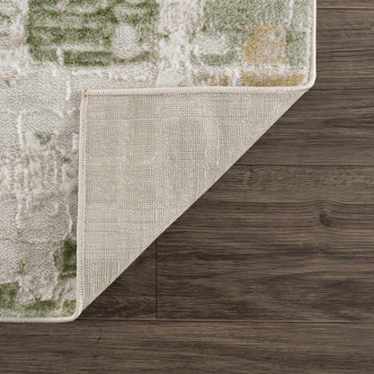 Liveri Abstract Green Area Rug