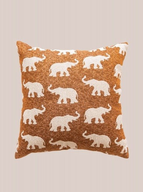Safari Decorative Terracotta Throw Pillowcase, Earthy Tone Modern Fall Decors