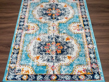 Tigried Turquoise 2308 Area Rug - Clearance