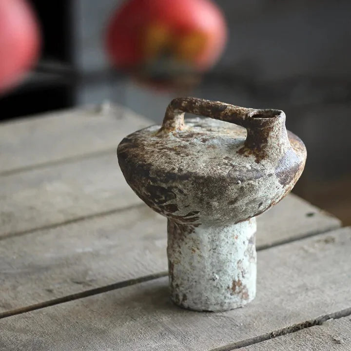 Rustic Ancient Vessel Ceramic Vase